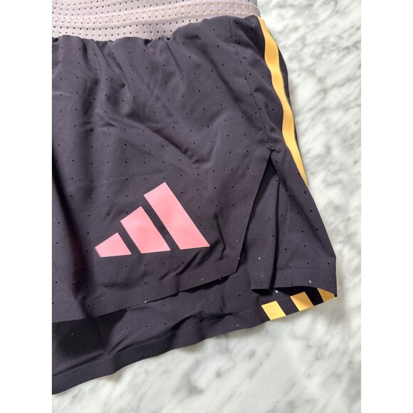 Adidas 2024 Pro Elite Team Running Shorts Aurora Black Mens S Small IN1123 NEW - Picture 2 of 7